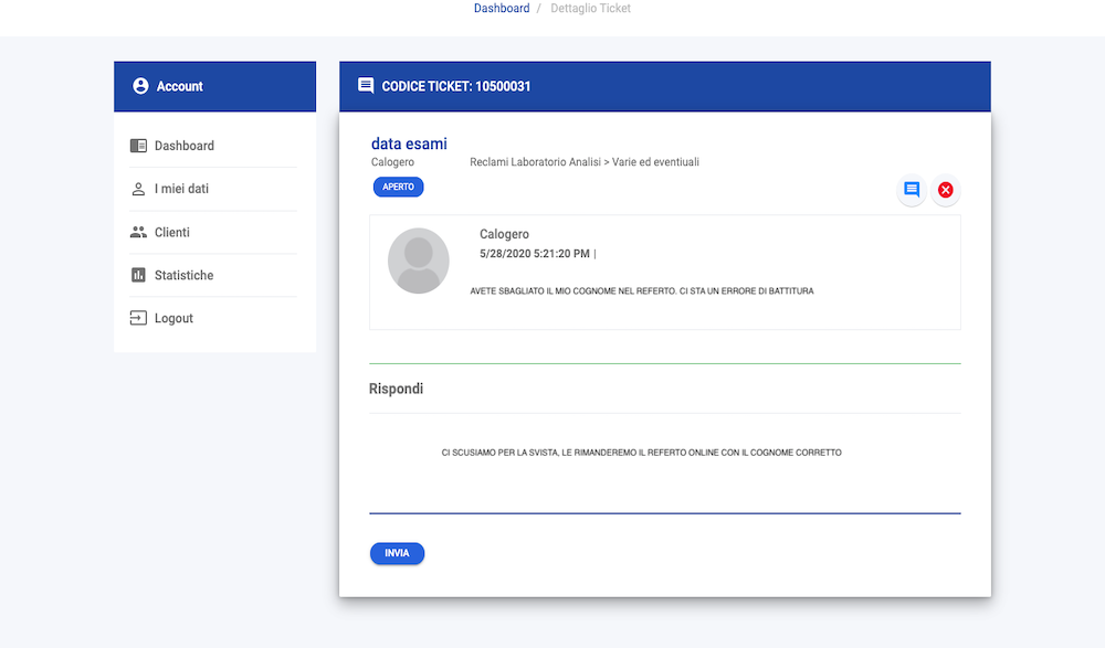 ESSE24 Risposta Ticket